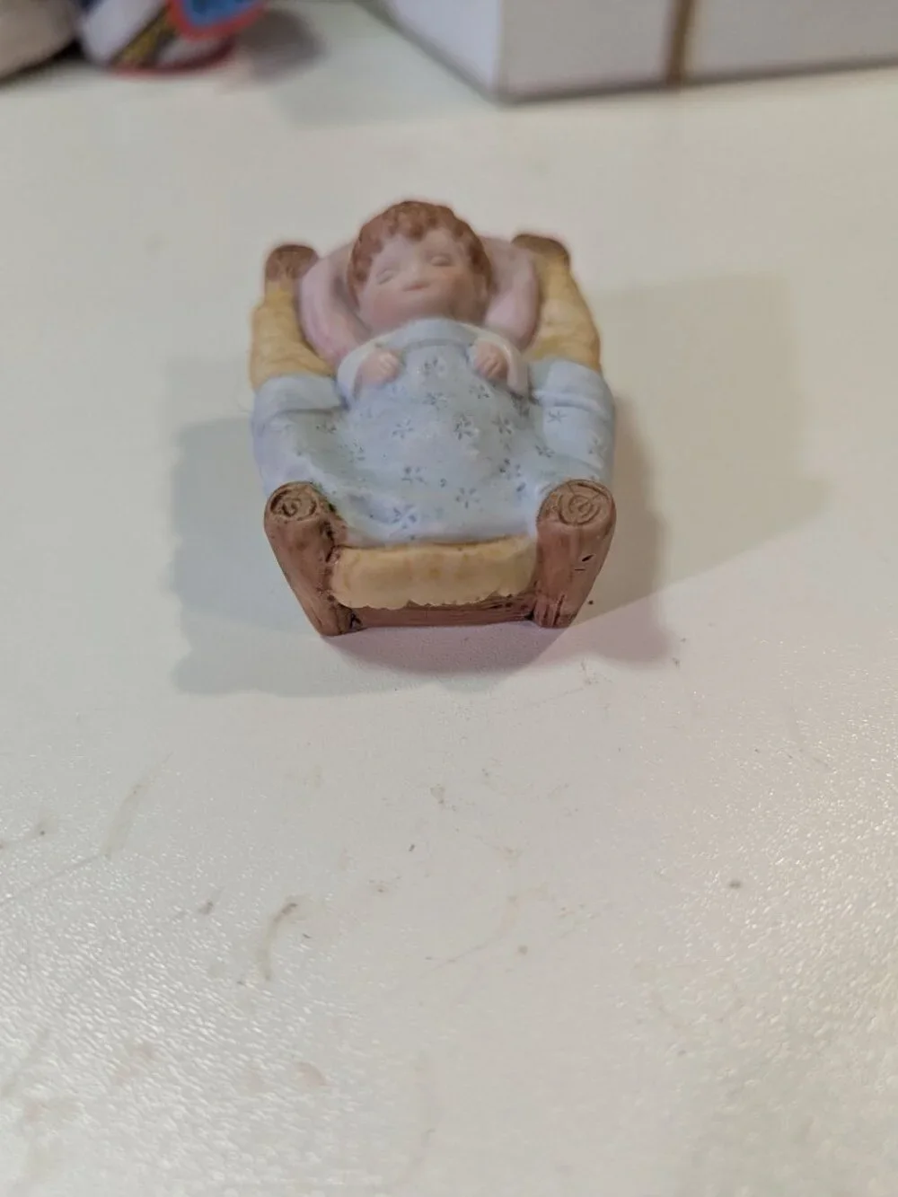 HOMCO Children's Nativity Baby Jesus Bisque Porcelain Figurine